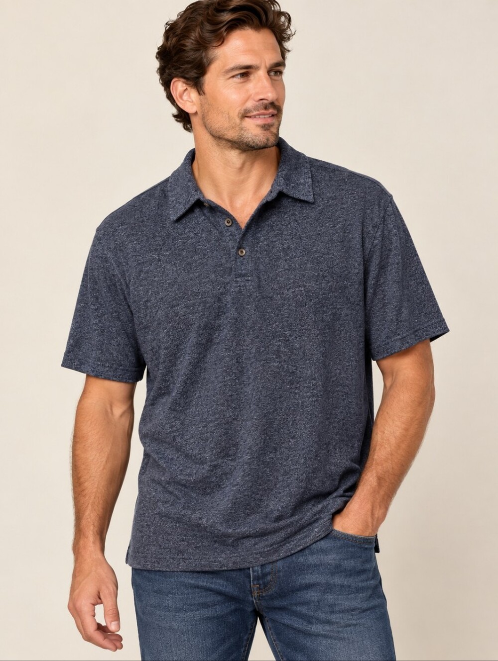 ❤️ ROBERT BARAKETT MONTREAL COTTON POLO SHIRT, XL
